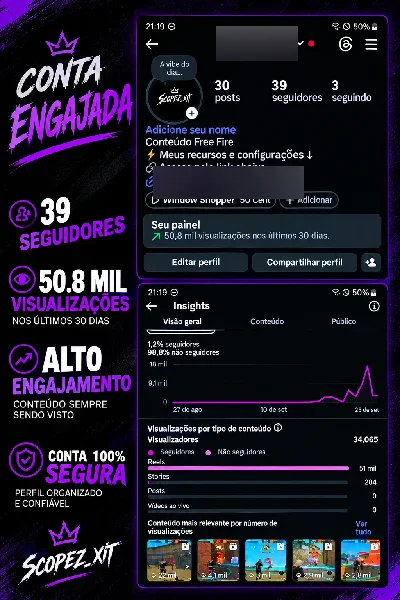 Conta De Instagram Engajada - Redes Sociais