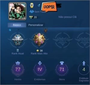 Conta Mobile Legends