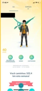 Conta Pokémon Go Lvl 40