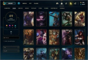 Conta unranked com Rammus rei e Kayle juiza - League of Legends LOL