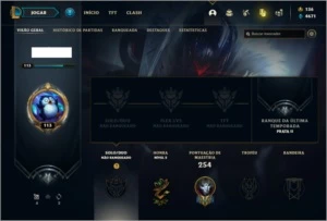 Conta unranked com Rammus rei e Kayle juiza - League of Legends LOL