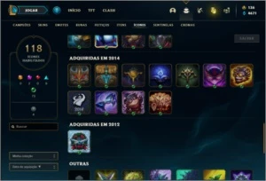 Conta unranked com Rammus rei e Kayle juiza - League of Legends LOL