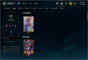 Conta unranked com Rammus rei e Kayle juiza - League of Legends LOL