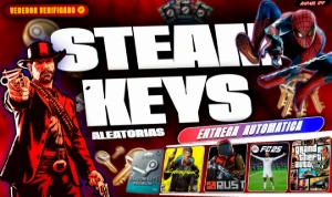 Keys Premium Steam Jogos Triple Aleatorio  AAA+Brinde