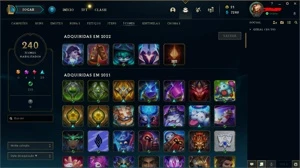 Conta League of Legends lv-458 com 155 skins LOL