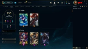 Conta League of Legends lv-458 com 155 skins LOL