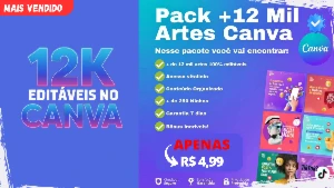 🟢Canva Pack Completo Com + De 12 Mil Artes Editáveis+ Bonus - Outros