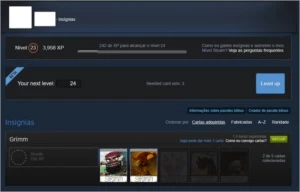CONTA STEAM NÍVEL 23