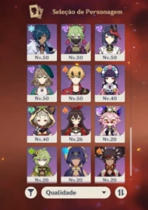 Conta Genshin Ar 55 +9 5* Estrelas (Nahida, Raiden, Etc) - Genshin Impact