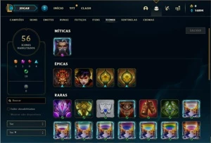 Conta Diamante 2 com 35 Champs e 8 Skins + 18 Fragmentos - League of Legends LOL