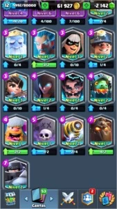 Clash Royale nível 12 com tds as cartas lendárias