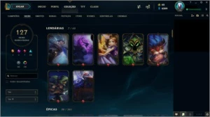 CONTA GOLD IV - FULL CHAMPS - League of Legends LOL