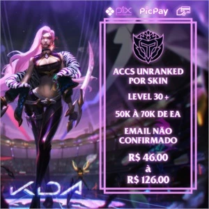 CONTA UNRANKED LV 30 COM SKIN DA SUA ESCOLHA - League of Legends LOL