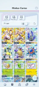 Conta Pokemon TCG Pocket 2 Crown (Mewtwo e Palkia) + 3 Shiny - Others