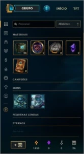 CONTA LEAGUE OF LEGENDS, PRATA 3 70%, 40 CAMPEÕES, 10 SKINS LOL