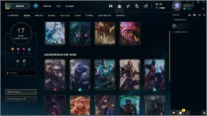 conta diamante 4 20 pdl ,17 skins 52 campeões - League of Legends LOL
