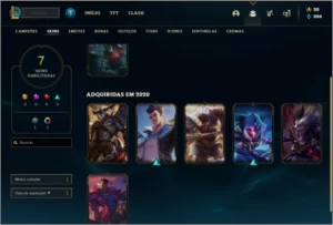 Conta prata 3 com 7 skins e 33 champs - League of Legends LOL
