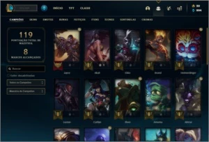 Conta prata 3 com 7 skins e 33 champs - League of Legends LOL