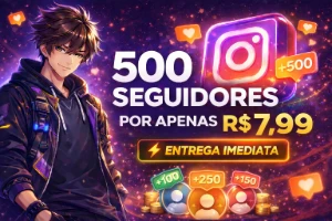 INSTAGRAM - 500 SEGUIDORES POR APENAS R$ 7,99 - Redes Sociais