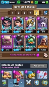 Conta de clash royale arena 9