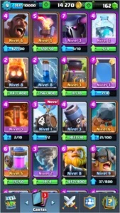 Conta de clash royale arena 9