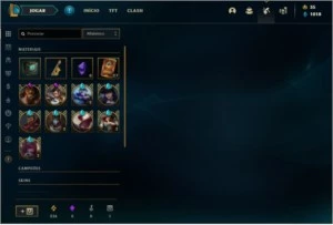 Conta League of Legends Nível 147 com 86 skins(2 Míticas) LOL