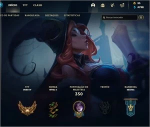 Conta League of Legends Nível 147 com 86 skins(2 Míticas) LOL