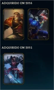 conta gold (com borda de platina) - League of Legends LOL
