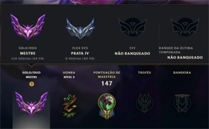 conta mestre lol - League of Legends