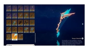 Conta de Genshin Impact Venti + Harpa Celestial Ar25