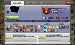 Vendo Conta Clash Of Clans CV11 + Clã nivel 10 quase 11