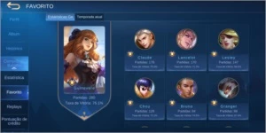 Conta Mobile Legends (Mítico com 58 skins)