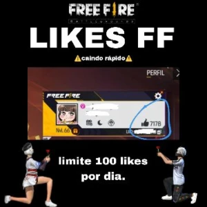 100 likes no seu perfil do free fire por 50 centavos