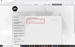 Conta Origin - Outros