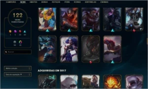 Conta lol 122 skins, Diamante 4 Soloq - League of Legends