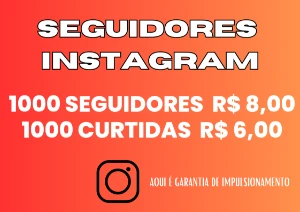 Instagram 1.000 seguidores por apenas R$ 8,00 - Redes Sociais