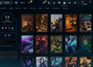 Conta Lol Full Acesso - Lvl 157 - 54 Skins - 130+ Campeões - League of Legends