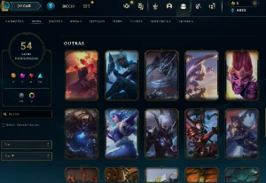 Conta Lol Full Acesso - Lvl 157 - 54 Skins - 130+ Campeões - League of Legends