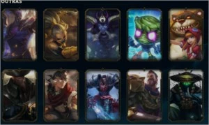 Conta Platina III com mais de 115 campeões e 53 skins - League of Legends LOL