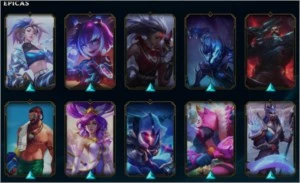 Conta Platina III com mais de 115 campeões e 53 skins - League of Legends LOL