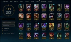 CONTA PLATINA 4 - 35 CAMPEÕES - 2 SKINS - 40 FRAG DE SKINS - League of Legends LOL