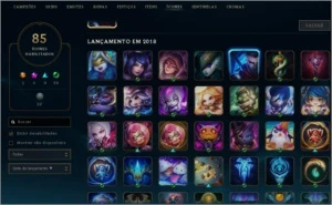 CONTA PLATINA 4 - 35 CAMPEÕES - 2 SKINS - 40 FRAG DE SKINS - League of Legends LOL
