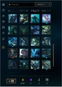 CONTA PLATINA 4 - 35 CAMPEÕES - 2 SKINS - 40 FRAG DE SKINS - League of Legends LOL