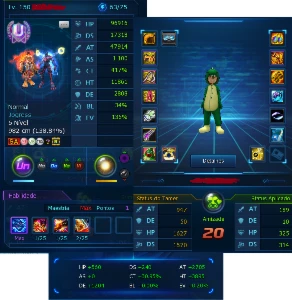 Conta com Kizuna U LA-Omega - Digimon Masters Online DMO