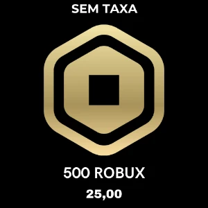 500 Robux(SEM TAXA) - Roblox