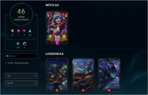 Conta Diamante 4 MMR Alto e várias Skins - League of Legends LOL