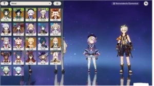 Conta com 6 5* +armas (Xiao, Klee, Venti, Mona, Jean, Qiqi) - Genshin Impact