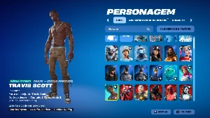 Conta Fortnite C/ Stw Fundador Travis Scott Marvel Apple Min