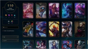 League of Legends + Ladra de alms + 110 skins +Full Campeões LOL