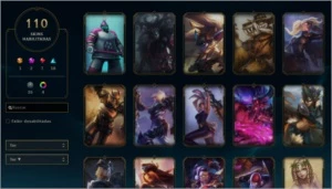 League of Legends + Ladra de alms + 110 skins +Full Campeões LOL